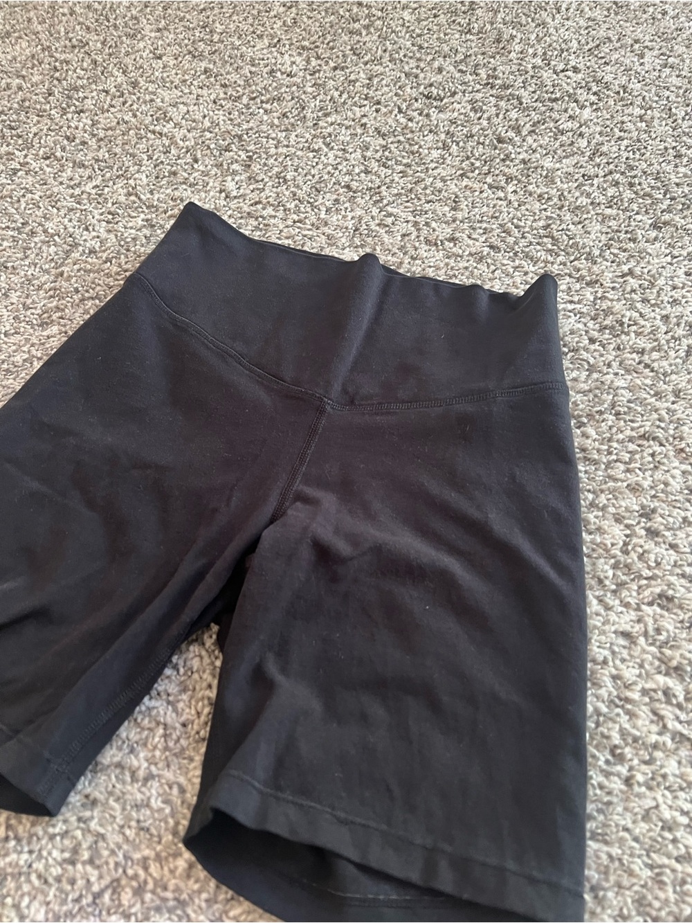 Classic High-Waist Black Women’s Bike Shorts
